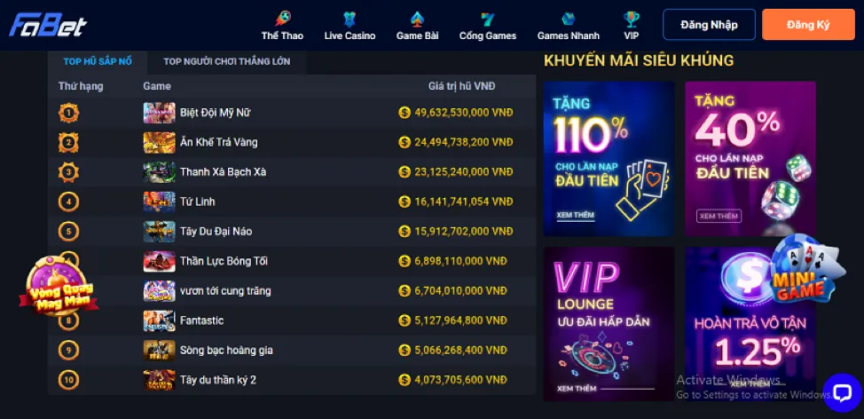 Game Bắn Cá Rồng nw88